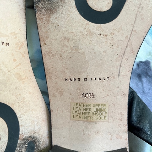 M. Gemi Black Sandals Size 40.5 - Picture 6 of 6